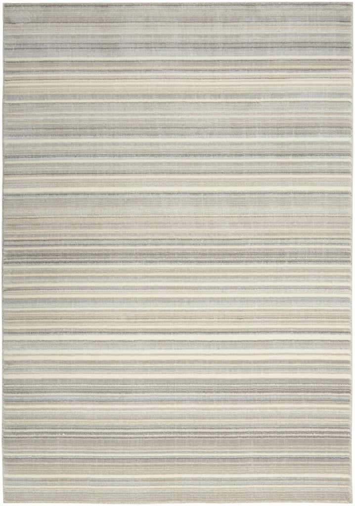 Nourison Marmara MRA07 Grey Ivory Teal Area Rug main image