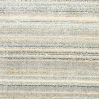 Nourison Marmara MRA07 Grey Ivory Teal Area Rug Swatch Image