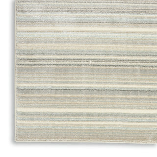 Nourison Marmara MRA07 Grey Ivory Teal Area Rug Texture Image
