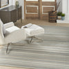 Nourison Marmara MRA07 Grey Ivory Teal Area Rug Corner Image