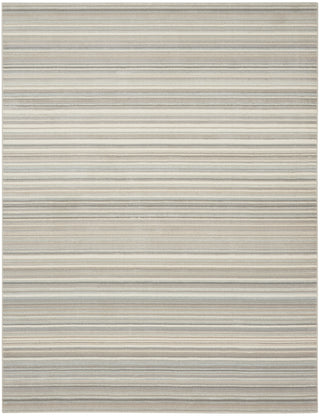Nourison Marmara MRA07 Grey Ivory Teal Area Rug Main Image