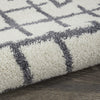 Nourison Moroccan Shag MRK01 White Area Rug Corner Image
