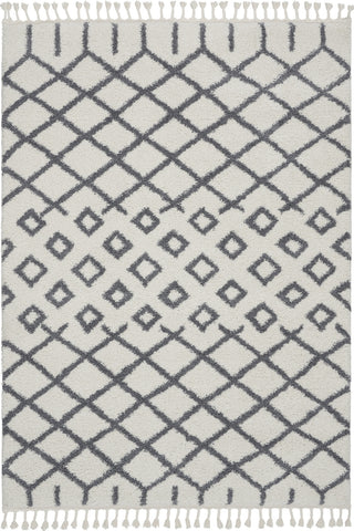 Nourison Moroccan Shag MRK01 White Area Rug main image