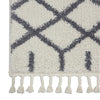 Nourison Moroccan Shag MRK01 White Area Rug Texture Image
