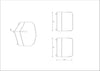 Surya Meryl MRYL-003 Beige / Brown Furniture Line Drawing