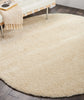 Nourison Malibu Shag MSG01 Cream Area Rug Corner Image