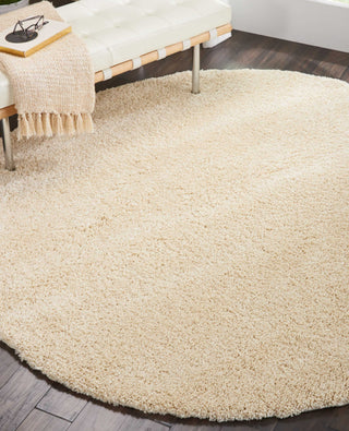 Nourison Malibu Shag MSG01 Cream Area Rug Corner Image