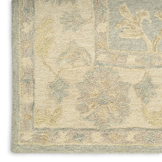 Nourison Maison MSO03 Blue Ivory Area Rug Corner Image