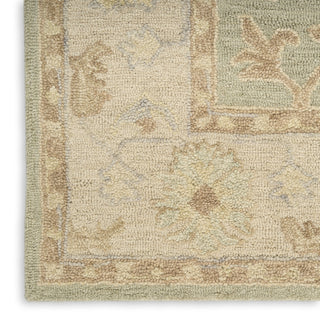 Nourison Maison MSO05 Sage Ivory Area Rug Corner Image