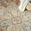 Nourison Maison MSO06 Blue Ivory Area Rug Corner Image