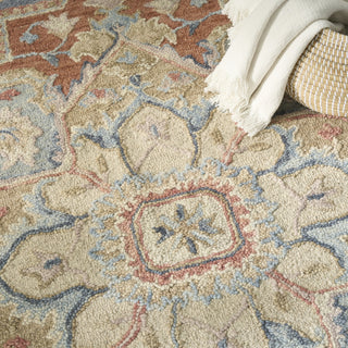 Nourison Maison MSO06 Blue Ivory Area Rug Corner Image