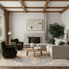 Nourison Maison MSO06 Blue Ivory Area Rug Corner Image