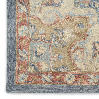 Nourison Maison MSO06 Blue Ivory Area Rug Texture Image