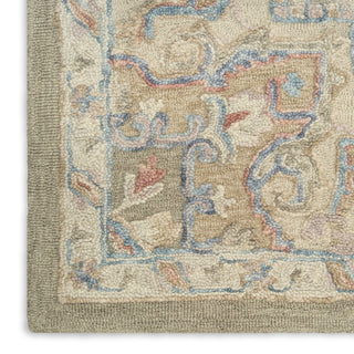 Nourison Maison MSO06 Green Ivory Area Rug Texture Image