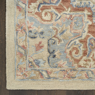 Nourison Maison MSO06 Ivory Rust Area Rug Detail Image