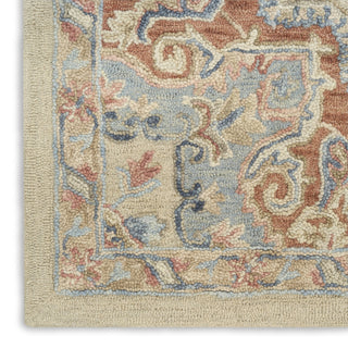 Nourison Maison MSO06 Ivory Rust Area Rug Texture Image