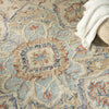 Nourison Maison MSO06 Light Blue Ivory Area Rug Corner Image