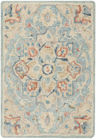 Nourison Maison MSO06 Light Blue Ivory Area Rug Main Image
