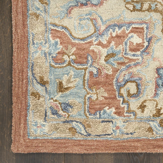 Nourison Maison MSO06 Rust Ivory Area Rug Detail Image