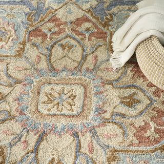 Nourison Maison MSO06 Rust Ivory Area Rug Corner Image