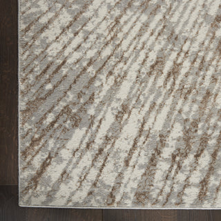 Nourison Metallic MTL01 Grey Mocha Area Rug by Inspire Me! Home Decor Corner