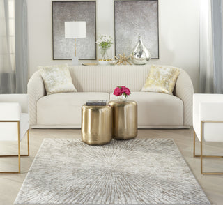 Nourison Metallic MTL01 Grey Mocha Area Rug by Inspire Me! Home Decor Room Scene 2