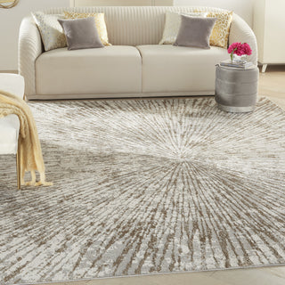 Nourison Metallic MTL01 Grey Mocha Area Rug by Inspire Me! Home Decor Room Scene 4