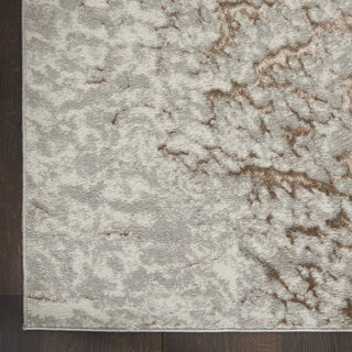 Nourison Metallic MTL02 Grey Mocha Area Rug by Inspire Me! Home D�cor Detail Image