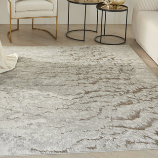 Nourison Metallic MTL02 Grey Mocha Area Rug by Inspire Me! Home D�cor Corner Image