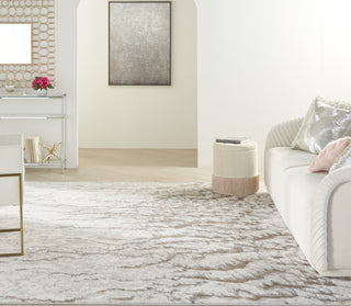 Nourison Metallic MTL02 Grey Mocha Area Rug by Inspire Me! Home D�cor Room Image Feature