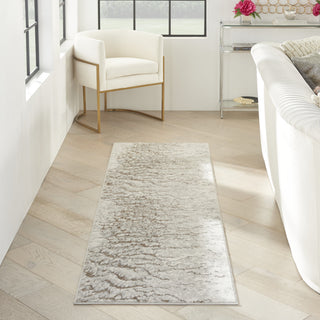 Nourison Metallic MTL02 Grey Mocha Area Rug by Inspire Me! Home D�cor Corner Image