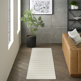 Nourison Pure Multi Weave MTW01 Ivory Area Rug by DKNY Corner Image