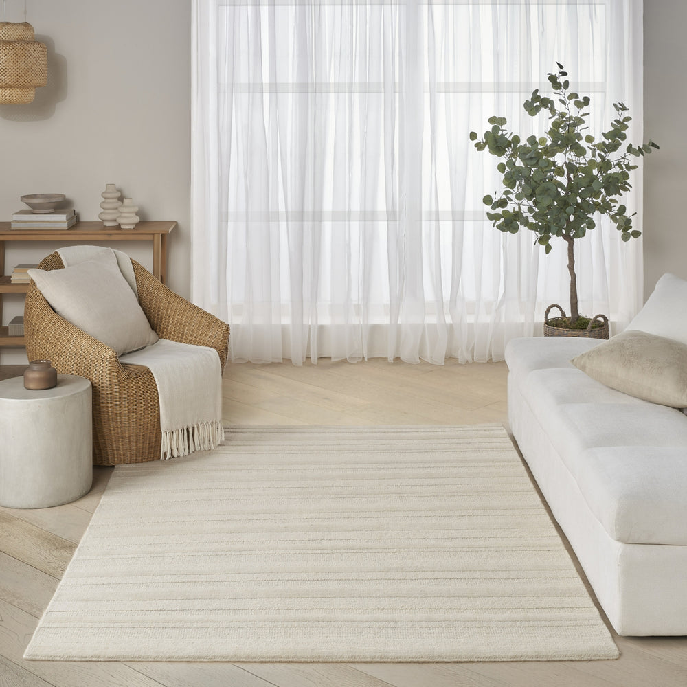 Nourison Pure Multi Weave MTW01 Ivory Area Rug by DKNY Room Image Feature