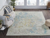 Ancient Boundaries Selene SEL-1244 White Area Rug Lifestyle Image Feature