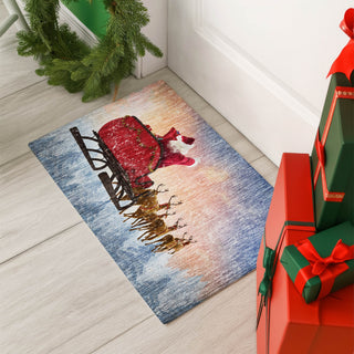 Dalyn Merry and Bright MY1 Twilight Machine Washable Area Rug Scatter Lifestyle Image Feature