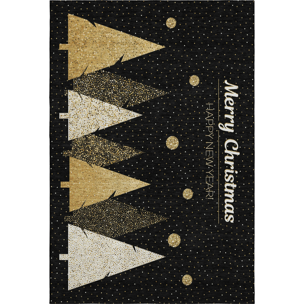 Dalyn Merry and Bright MY11 Black Machine Washable Area Rug main image
