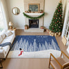 Dalyn Merry and Bright MY12 Navy Machine Washable Area Rug Lifestyle Image Feature