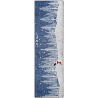 Dalyn Merry and Bright MY12 Navy Machine Washable Area Rug Runner Main Image