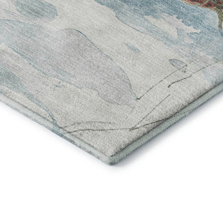 Dalyn Merry and Bright MY13 Blue Machine Washable Area Rug Corner Image
