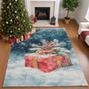 Dalyn Merry and Bright MY13 Blue Machine Washable Area Rug Lifestyle Image Feature