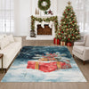 Dalyn Merry and Bright MY13 Blue Machine Washable Area Rug Lifestyle Image Feature