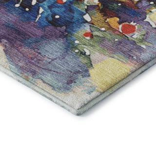 Dalyn Merry and Bright MY14 Navy Machine Washable Area Rug Corner Image