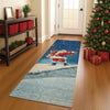 Dalyn Merry and Bright MY15 Blue Machine Washable Area Rug Runner Lifestyle Image Feature