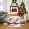 Dalyn Merry and Bright MY16 Ivory Machine Washable Area Rug Round Lifestyle Image Feature