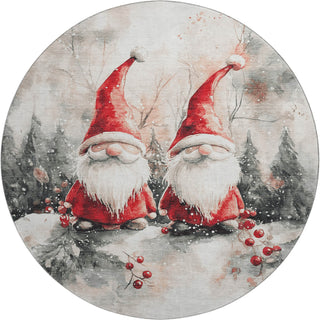 Dalyn Merry and Bright MY16 Ivory Machine Washable Area Rug Round Main Image