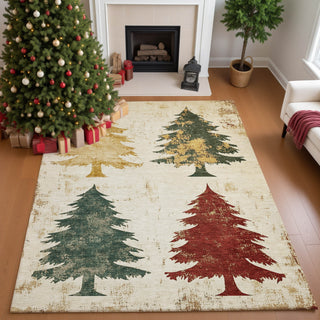 Dalyn Merry and Bright MY17 Ivory Machine Washable Area Rug Lifestyle Image Feature