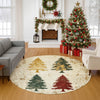 Dalyn Merry and Bright MY17 Ivory Machine Washable Area Rug Round Lifestyle Image Feature