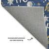 Dalyn Merry and Bright MY18 Navy Machine Washable Area Rug Backing Image