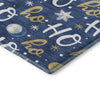 Dalyn Merry and Bright MY18 Navy Machine Washable Area Rug Corner Image