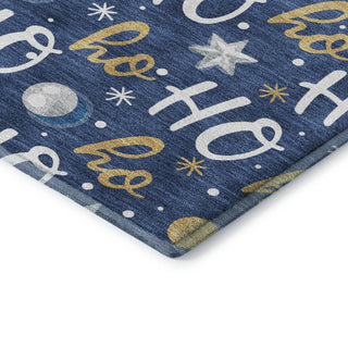Dalyn Merry and Bright MY18 Navy Machine Washable Area Rug Corner Image